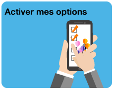 Activer mes options