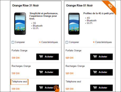 Promotion Smartphones Orange