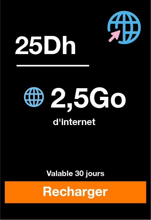 Recharges appels illimités vers Orange