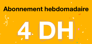 Abonnement hebdomadaire = 4 DH